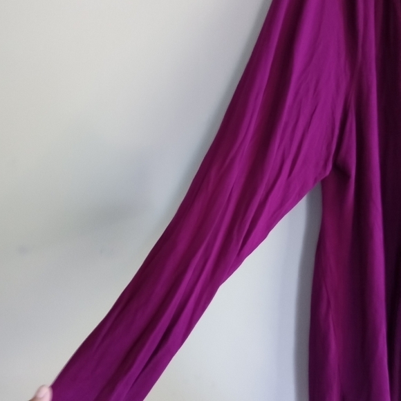 Soft Surroundings Women Purple Jersey Knit Open Cardigan size 1X - Picture 5 of 7